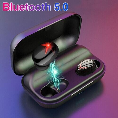 Earphone TWS A8 IPX6 Waterproof Wireless Earphones Bluetooth V5.0 Headset Handsfree Earphones MIC APP Control Headset Wireless