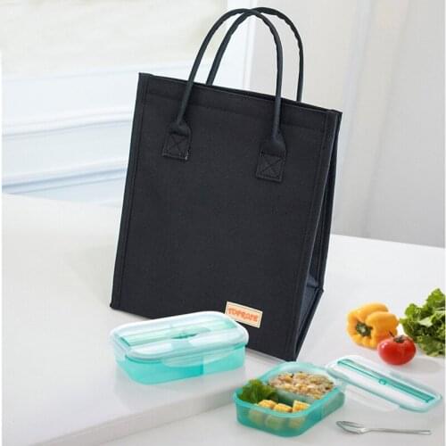 Waterproof Oxford Cloth Lunch Bags Kids School Bento Thermal Pouchs Camping Picnic Fruit Snack Drink Handbag Office Food Tote