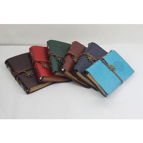 2pcs* Vintage Pirate Diary Notebook Agenda Faux Leather Loose Leaf Note Book for School Stationery or Traveler