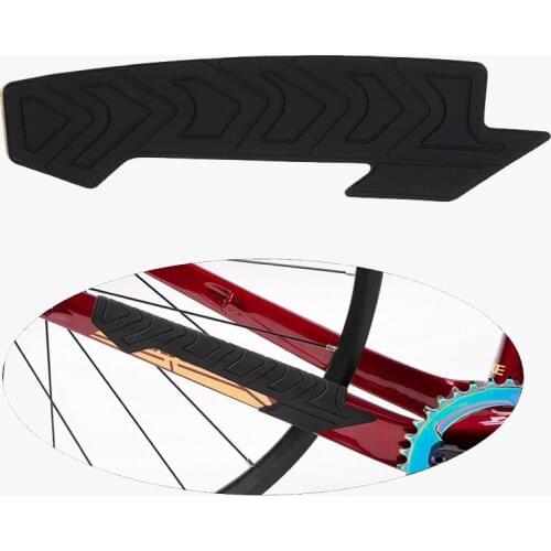 Bicycle Chain Protector Black Carbon Fiber Cycling Frame Chain Stay Posted Protector Chain Care Guard Cover Bike Accessories