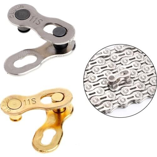 1 Pair Portable Bicycle Chain Buckle Connect Link Connector 11-speed Mountain Bike Road Bicycle Chain Joint Clip Connector Set