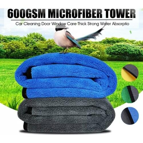 1pc Car Wash Microfiber Towel Car Cleaning Drying Cloth Car Care Cloth Detailing Car Wash Towel Super Absorbent Cleaning Tool