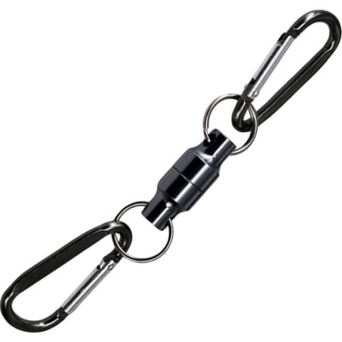 2021 Fishing Hanging Holder Lanyard Clip Magnet Buckle Fly Fishing Magnetic Net Release Clip