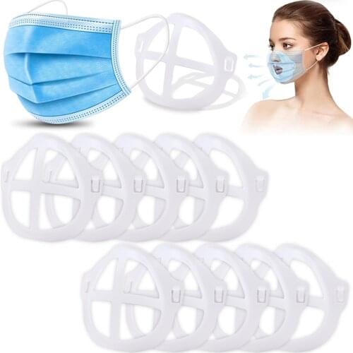 3D Mouth Mask Bracket Assist Help Mask Inner Cushion Bracket Food Grade Silicone Mask Holder Breathable Lipstick Reusable Tools