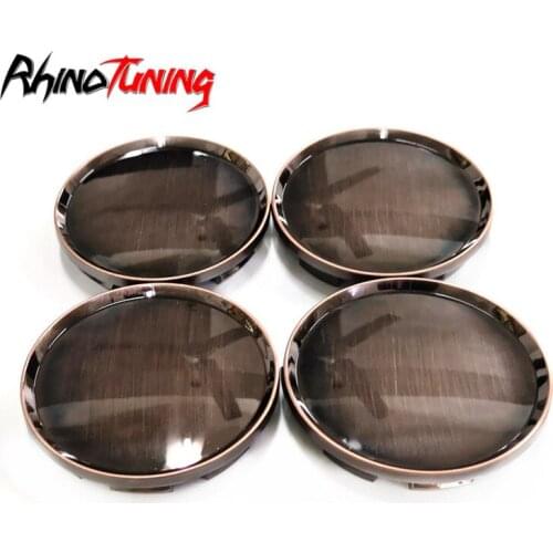 4pcs 65mm For OZ Racing Superturismo WRC Car Wheel Center Caps Hub Emblem Rims Cover Hubcap Red Copper