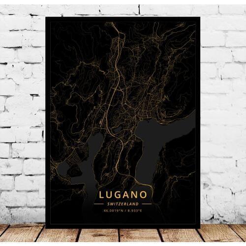 Basel Bern Geneva Lausanne Lugano St Gallen Zurich Switzerland Poster