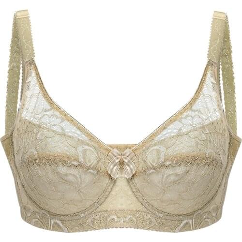 Hot New Lingerie Large Plus Size Bra Sexy Thin Section Gathered Adjustable Bra Fat mm Underwear Bras For Women Push Up Bra