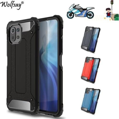 Case For Xiaomi Mi 11 Lite Case Bumper TPU+PC Hybrid Armor Back Cover For Xiaomi Mi 11 Lite Phone Case For Xiaomi Mi 11 Lite 5G