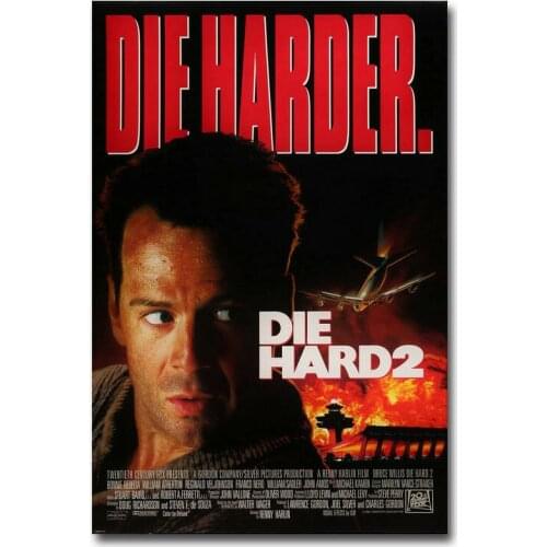 Die Hard Movie 2 Silk Fabric Wall Poster Art Decor Sticker Bright