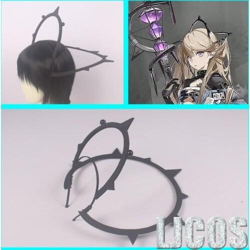 Hot Game Arknights Indigo Headwear Halloween Christmas Fancy Party Props for Carnival Comic Show Toys Birthday Gifts