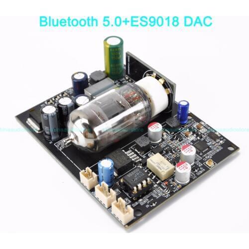 HIFI CSR8675 Bluetooth 5.0 APTX-HD Lossless Player ES9018 DAC 12AU7 ECC82 Tube Preamp Preamplifier 24bit 96KHZ Car Home Audio