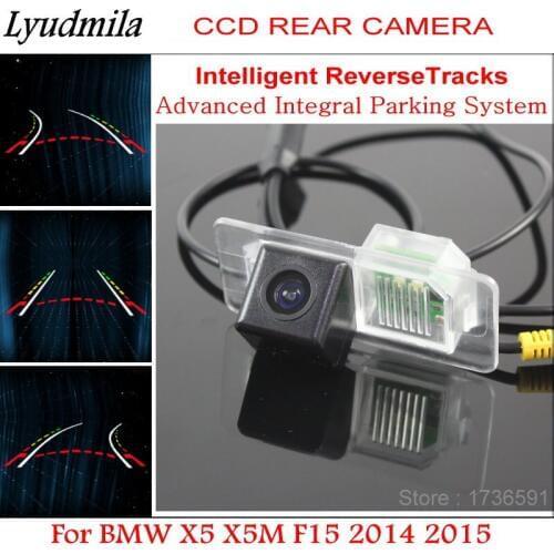 LYUDMILA Intelligent Dynamic Parking Camera FOR BMW X5 X5M F15 2014 2015 Car Tracks Chip Camera / HD CCD Car Rear View Camera