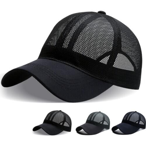 5 Colors High Quality Fashion Women Cap Mens Sunscreen Summer Hat Mesh Tennis Running Outdoor Sports Cap