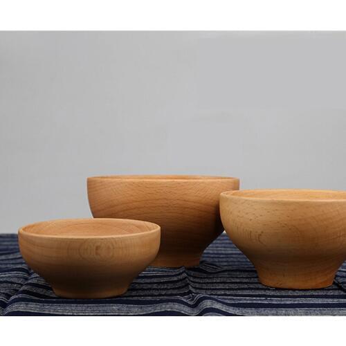 Chinese/asian/European style colorless beech wood whole wood handmade turtle bowl rice/Noodles/Sushi/Food/sugar/Soup wood bowl