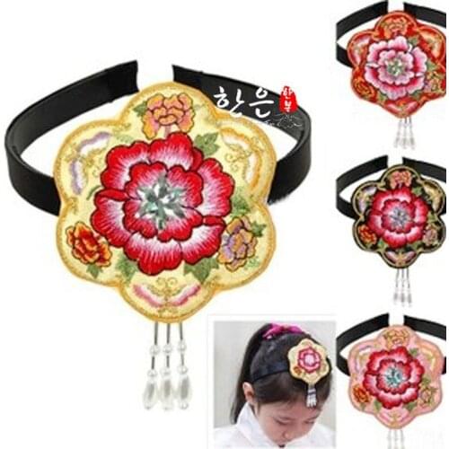 Korean Original Imported Korean Clothing Hairdress/embroidered Pendant Hairband Childrens Hairband/brides Headdress Girls