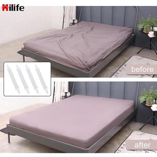 Holder Fasteners Elastic Straps Elastic Bed Sheet Mattress Cover Blankets Grippers Clip 4PCS/Set Fixing Slip-Resistant Belt