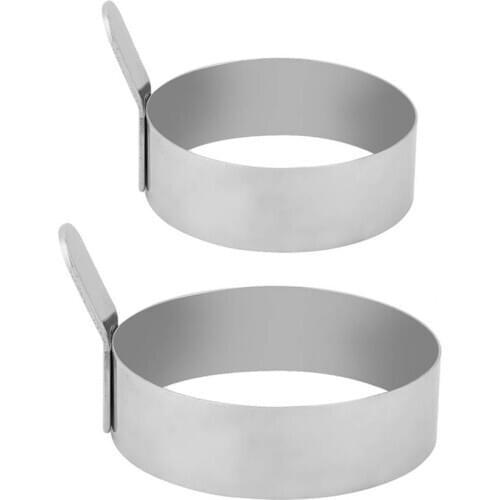 Stainless Steel Round Pancake Mould Fried Rings Mold Cooking Kitchen Gadgets