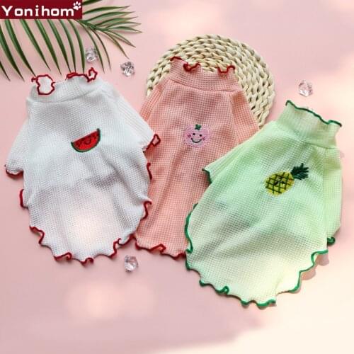 Summer Pet Vest Heat Dissipation Breathable Pet Vest Fashion And Skin-friendly Dog Costumes For Small Chihuahua Yorkshire Dogs