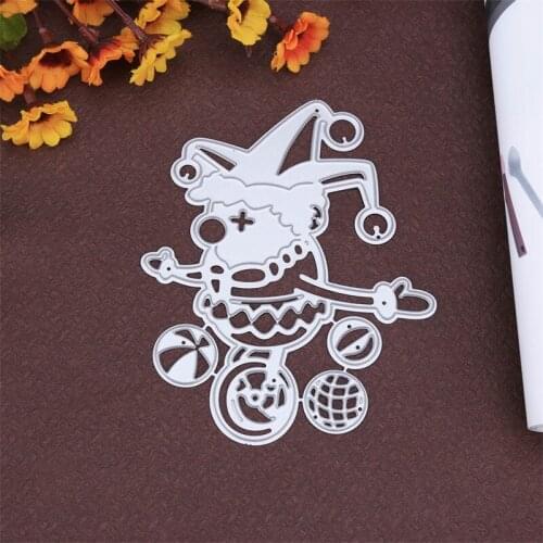 Metal Cutting Dies Cut Mold Clown Decoration Scrapbook Paper Craft Knife Mould Blade Punch Stencils New