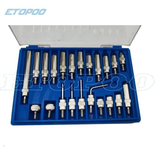 Dial Indicator 22Pcs M2.5 and 4-48 Thread Tip For Dial & Test Indicators Steel Dial Indicator Point Set