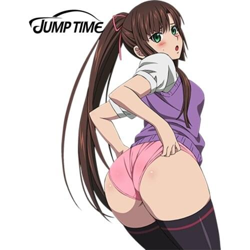 JumpTime 13cm x 8.3cm Car Styling Sexy Girl Kirasaka Sayaka Anime Strike The Blood Car Stickers Waterproof Window Decal
