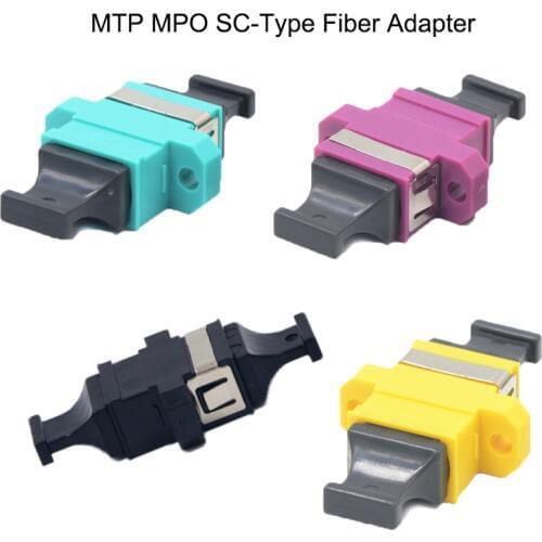 MTP MPO SC-Type Fiber Adapter,MPO MTP Optical Fiber Connector UP-DOWN Single Multimode Universal Coupler Free Shipping