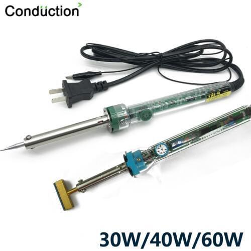 Lectric Temperature Adjustable Soldering Iron 30W/40W /60W T solder tip with free Hot Press for LCD Screen Flex Cable Repair