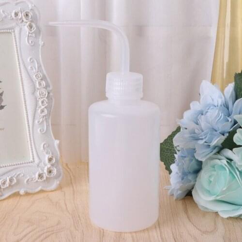 Y1UU 250 ml Plastic Squeeze Type Watering Bottle Cheap Plant Water Can Curved Nozzle