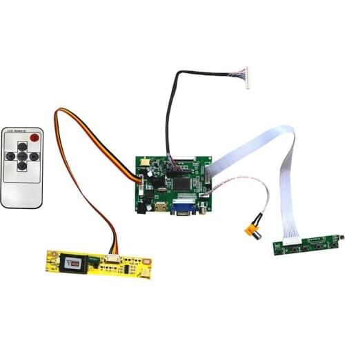 Free Shipping HDMI VGA AV LVDS Remote Controller Board Kit For 15.4inch LP154W01 1280x800 LCD Screen