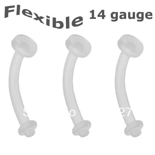 Clear Belly Ring Retainer 14 Gauge Free Shipping Wholesale