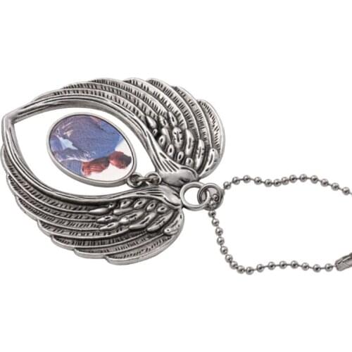 Angel Wing Sublimation Blank Pendant Heat Transfer Car Hanging Ornaments Decor