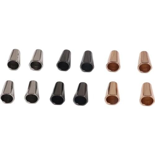 Hexagons Alloy Cord End Rope End Lid Lock Toggle Cord Stopper Clip For Clothes Bag Sportswear Shoelace Rope Parts Accessories