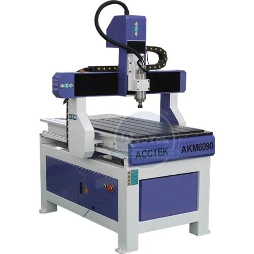 ACCTEK CNC 6090 1.5KW/2.2KW/3.0KW water cooling spindle small metal cnc router