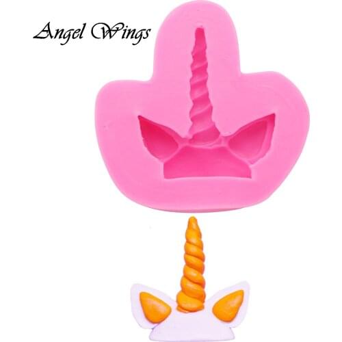 3D unicorn Silicone Mold Fondant Mould Cake Decorating Tools Chocolate, Gumpaste, Sugarcraft, Kitchen Gadgets F1423