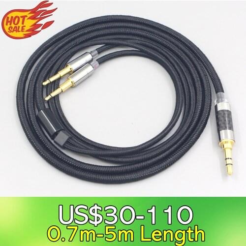 LN007553 6.5mm XLR 4.4mm Super Soft Headphone Nylon OFC Cable For Nighthawk Monoprice M650 Monolith M1060 M1060C M565
