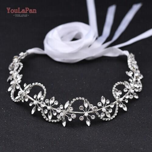 TOPQUEEN SH266 Silver Diamond Belts for Dresses Pearl Sash for Wedding Dress Belt Girls Sash Belt Diamond and Pearl Sash