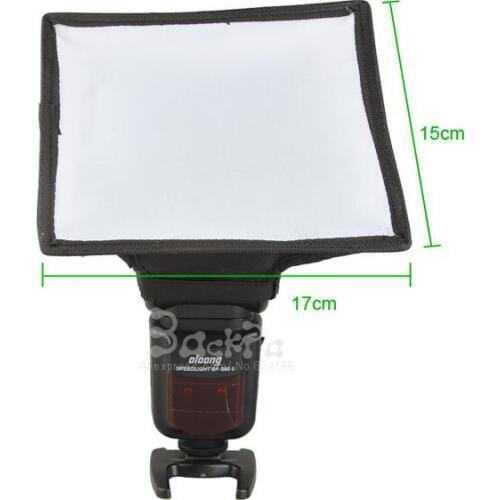 50pcs Universal studio Diffuser Softbox 15x17cm For Hot Shoe Speedlight Yongnuo Godox YN-560 III 430EX 580EX II 600EX-RT SB600