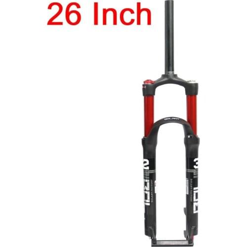 Bolany Aluminum Alloy Double Shoulder Double Air Chamber Fork 26/27.5/29er Inch MTB Supension 100mm Fork for Bicycle Accessories