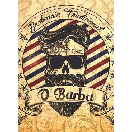 Vintage Hairdresser Men Hairstyle Beard Posters Kraft Paper Interior Painting Restoring Wall Sticker Barber shop Home Decoration