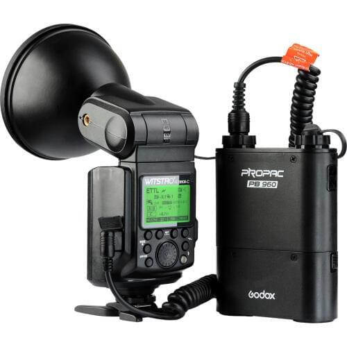 Godox Witstro AD360II-C TTL 360W GN80 Powerful Speedlite Outdoor Flash Light+ PB960 Power Battery Pack Black for Canon Camera