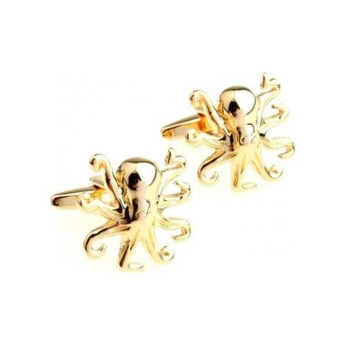 Gold Devilfish Cufflink Cuff Link 15 Pairs Wholesale Free Shipping