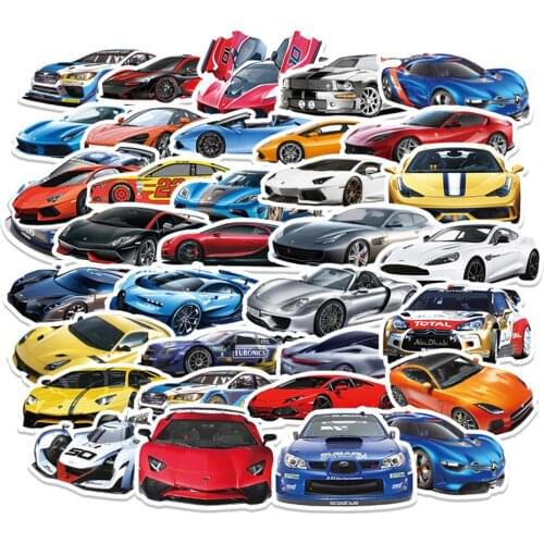 10/30/50/102pcs JDM Retrofit Racing Car Graffiti Stickers Laptop Luggage Motorcycle Fridge Car Waterproof Cool Sticker Kids Toy
