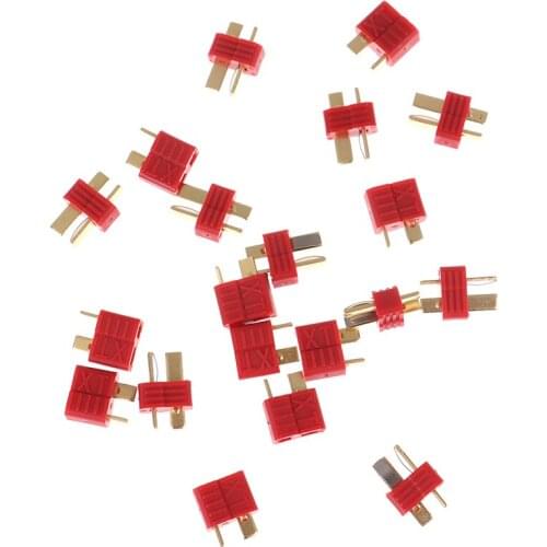 10Pairs 20PCS T Plug Male Female Deans Connectors For RC LiPo Battery RC FPV Racing Drone