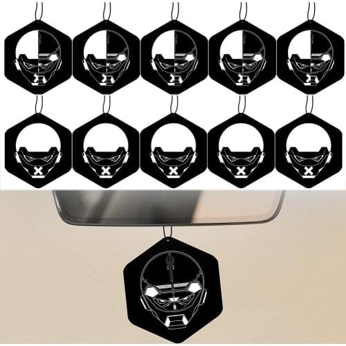 10Pcs/Set Car Vehicle Hanging Fragrance Aroms Pendant Scent Paper Air Freshener