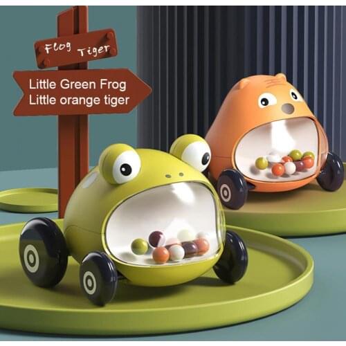 2Pcs Car Toy Cartoon Shock Resistant Durable Pull Back Car Toy for Baby Animal Shape Fun Plastic Cartoon Toy for Infants