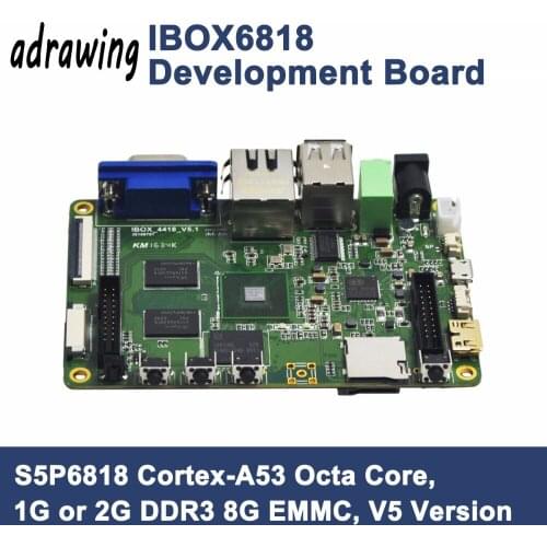ARM Cortex-A53 Qcta Core S5P6818 Development Board 1G/2G DDR3 8G EMMC Built-In WIFI/BT Module HDMI VGA Android5.1