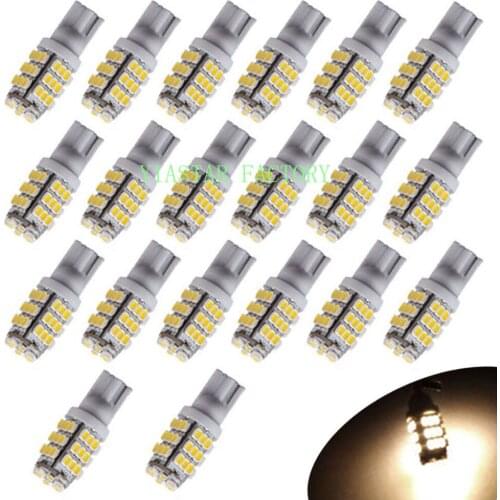Yiastar 100pcs T10 1206 42 SMD Auto LED Lamps 42smd DC12V Car Side Wedge Marker Lights Turn Signals Bulb 194 927 161 168 W5W