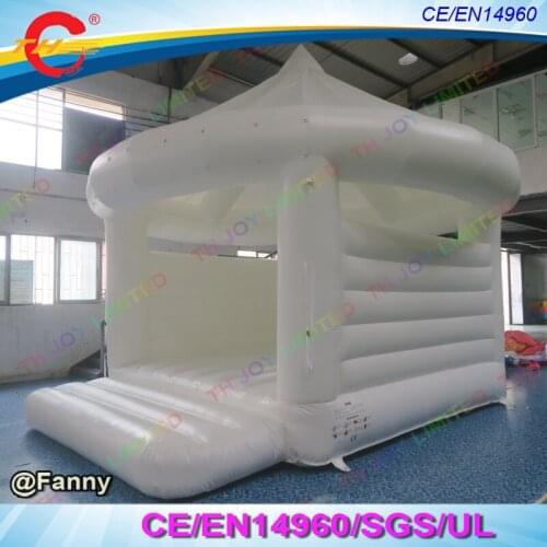 White Bouncy Castle Inflatable Jumping air Bounce Bouncy Castles House for Wedding Party