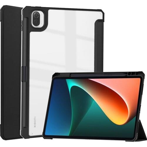 Case For XiaoMi mipad5 11 inch MiPad 5 Pro funda Pencil Holder Cover Mi Pad 5 pro 11 2021 Leather Shock Proof Tablet Stand Shell