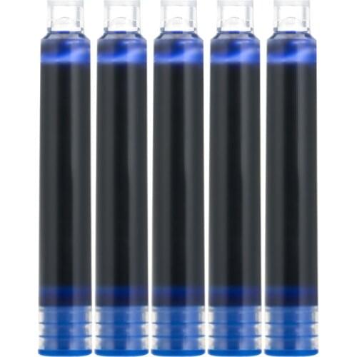 10PCS Disposable Blue Black Red Fountain Pen Ink Cartridge Refills Length Fountain Pen Ink Cartridge New Stationery